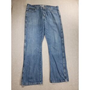 Wrangler Retro Jeans Mens 38 39x32‎ Baggy Boot Blue Cotton Western